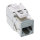 8er Pack InLine® Keystone RJ45 Buchse, geschirmt, Cat.6A, grau