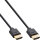 InLine® Slim Ultra High Speed HDMI Kabel, 8K4K, Stecker / Stecker, schwarz / gold, 0,5m