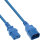 75er Bulk-Pack InLine® Kaltgeräteverlängerung, C13 auf C14, blau, 0,5m