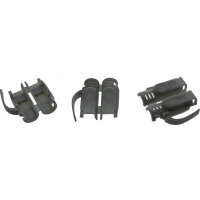 10er Pack InLine® Crimpstecker Cat.6A RJ45 geschirmt, mit Knickschutz und Einfädelhilfe, schwarz