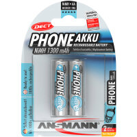 ANSMANN 5030802 NiMH-Akku Mignon AA, Phone DECT, 1300mAh,...