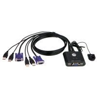 ATEN CS22U KVM-Switch 2-fach, VGA, USB, mit...