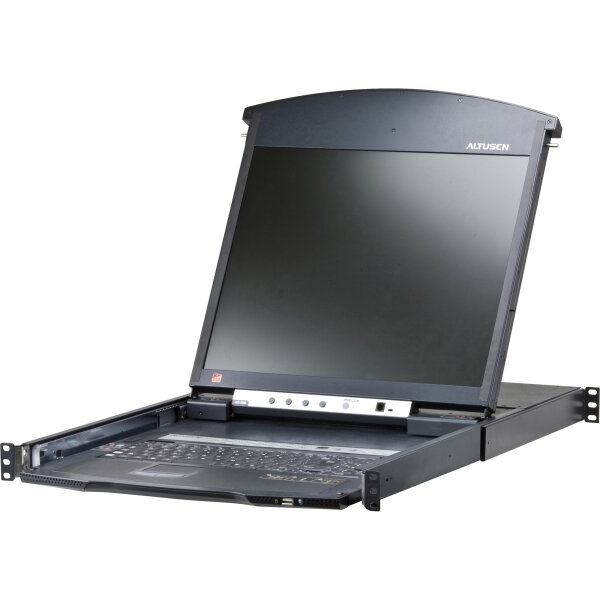 ATEN KL1516AiM KVM over IP Switch 16-fach mit 17"-Display, 19-Zoll-Rackmontage, 1HE, DE-Layout