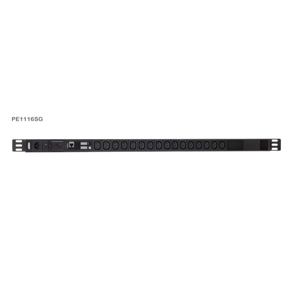 ATEN PE1116SG Basis-PDU mit Messfunktion mit Überspannungsschutz IEC-C14 zu 16x IEC-C13