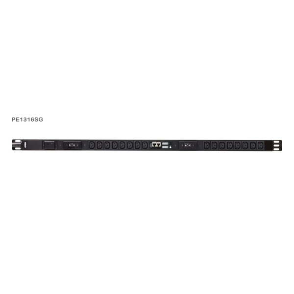 ATEN PE1316SG Basis-PDU mit Messfunktion mit Überspannungsschutz IEC 32A zu 16x IEC-C13