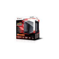 FANTEC QB-X2US3R, HDD-RAID-Gehäuse mit USB 3.0 für zwei SATA-I/II/III-Festplatten, schwarz