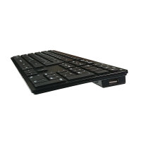 LC-Power LC-KEY-5B-ALU, Aluminium-Tastatur im Slim-Design, USB, schwarz