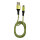 LC-Power LC-C-USB-MICRO-1M-7 USB A zu Micro-USB Kabel, grün/grau, 1m