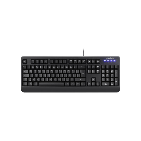 Perixx PERIBOARD-517 DE, Wasser- und staubdichte USB-Tastatur, IP65, schwarz