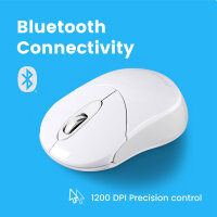 Perixx PERIMICE-802W, Bluetooth-Maus für PC und...