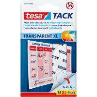 tesa® TACK Klebepads XL, 3cm², wiederverwendbar,...