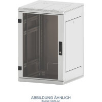 Triton RMA-22-A66-CAX-A1 19" Netzwerkschrank 22HE, 600x600mm, Glastür, grau