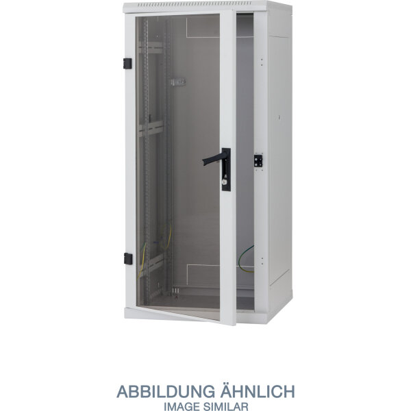 Triton RMA-27-A81-CAX-A1 19" Netzwerkschrank 27HE, 800x1000mm, Glastür, grau