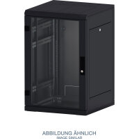 Triton RMA-22-A68-BAX-A1 19" Netzwerkschrank 22HE, 600x800mm, Glastür, schwarz