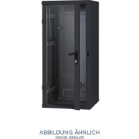 Triton RMA-32-A66-BAX-A1 19" Netzwerkschrank 32HE, 600x600mm, Glastür, schwarz