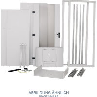 Triton RZA-27-A88-CAX-A1 19" Netzwerkschrank 27HE, 800x800mm, Glastür, grau